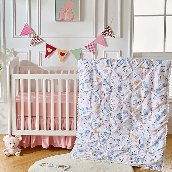 Sweet Home Collection Gardenia Floral 4-pc. Crib Bedding Set