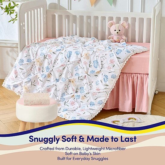 Sweet Home Collection Gardenia Floral 4-pc. Crib Bedding Set