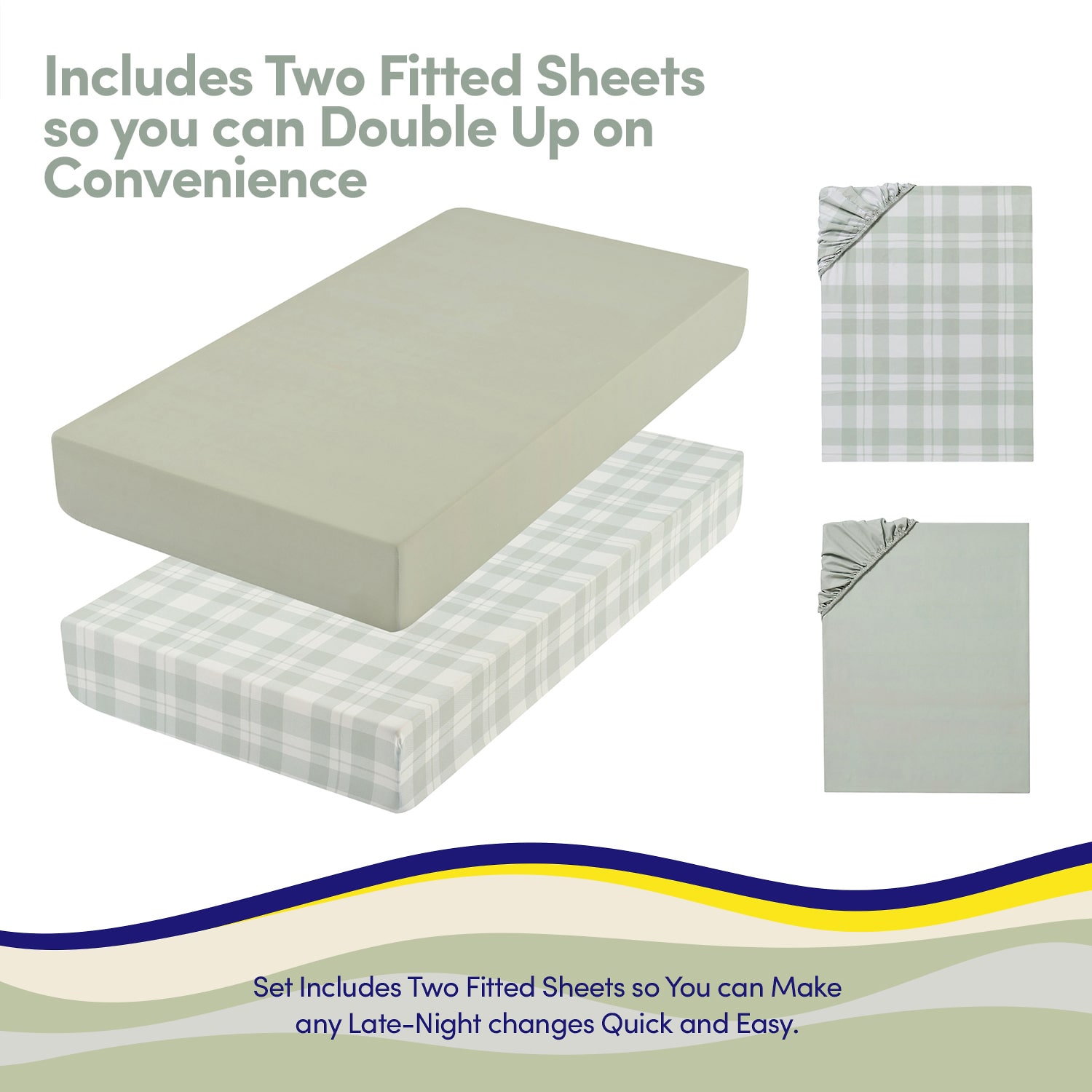 Sweet Home Collection Plaid 4-pc. Crib Bedding Set
