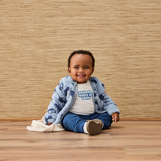 Okie Dokie Baby Boys Cinched Regular Fit French Terry Pull-On Pant
