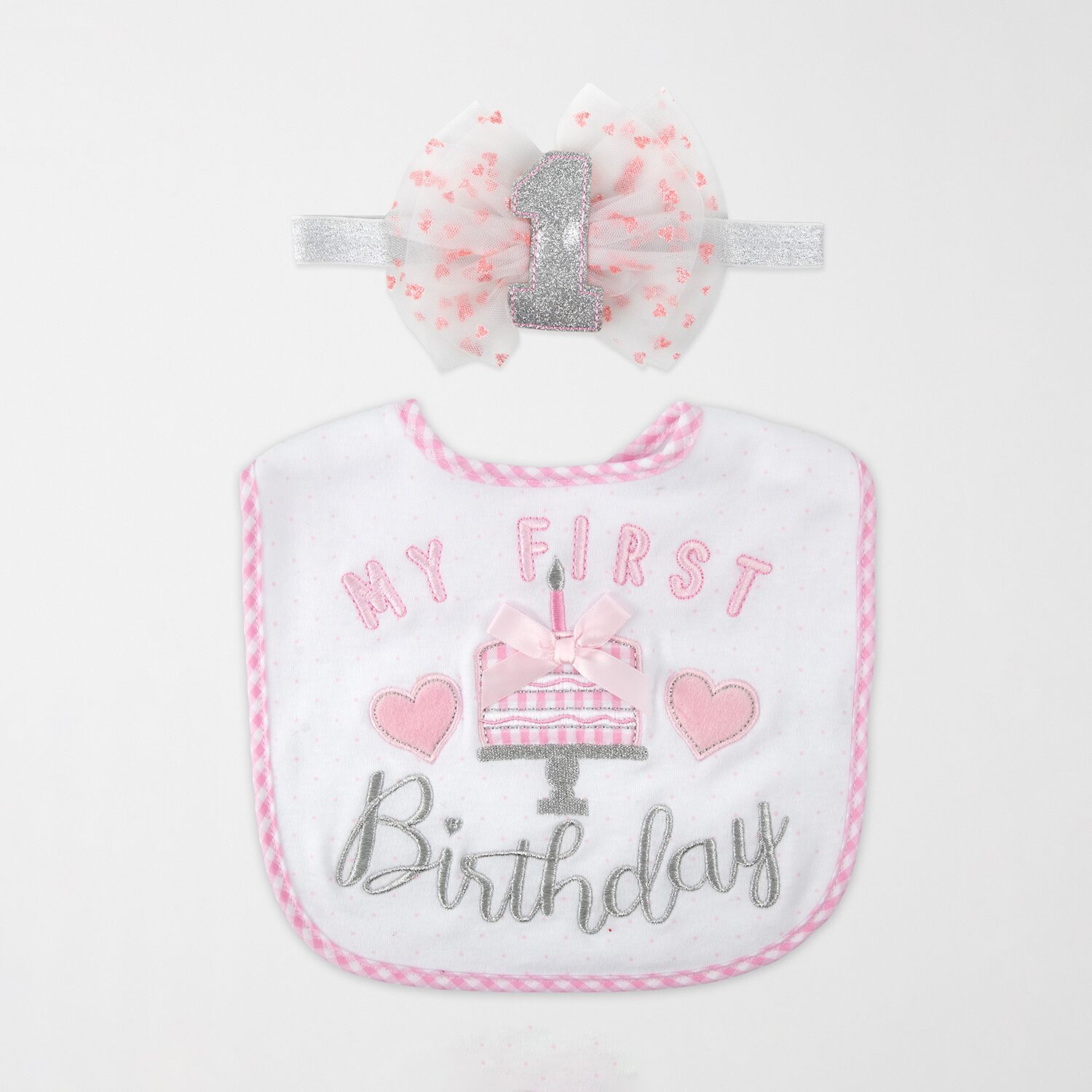 Baby Essentials Girls 2-pc. Bib