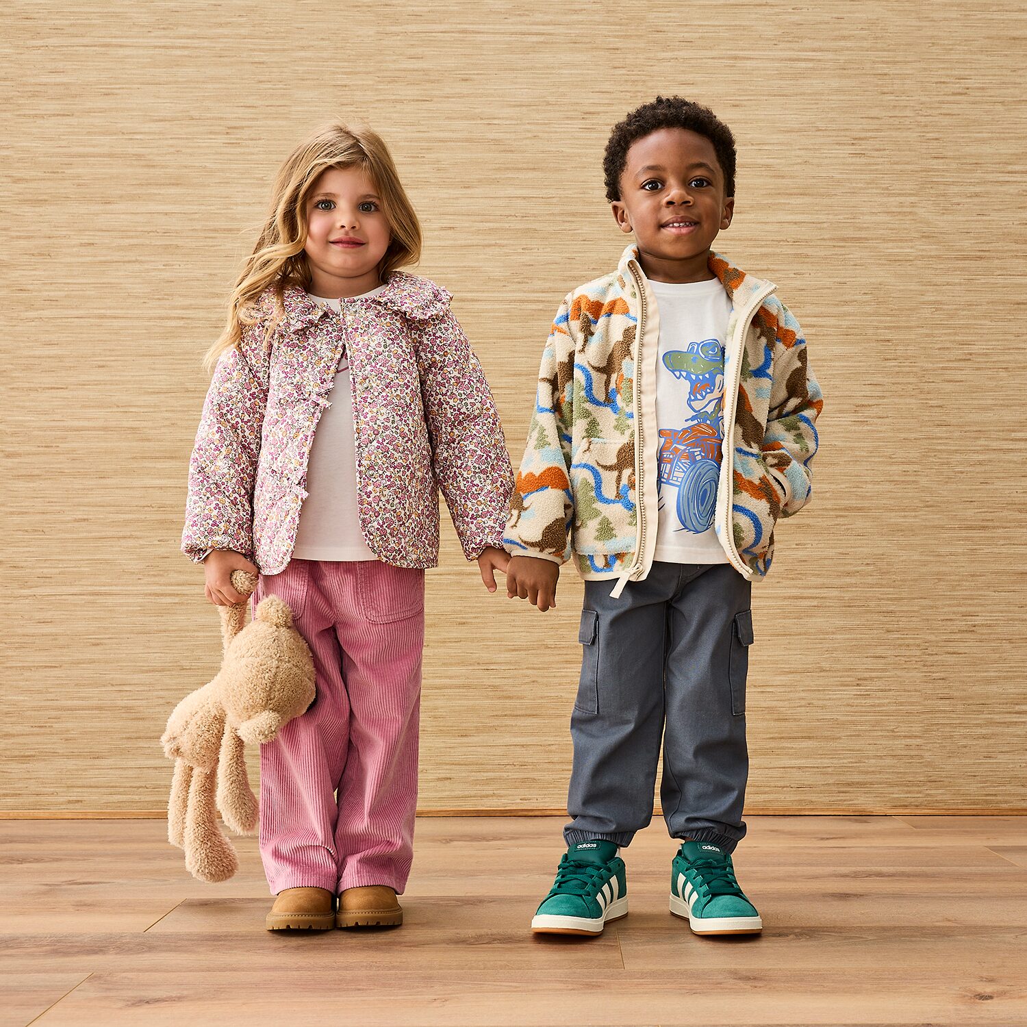 Okie Dokie Toddler & Little Girls Wide Leg Regular Fit Corduroy Pant