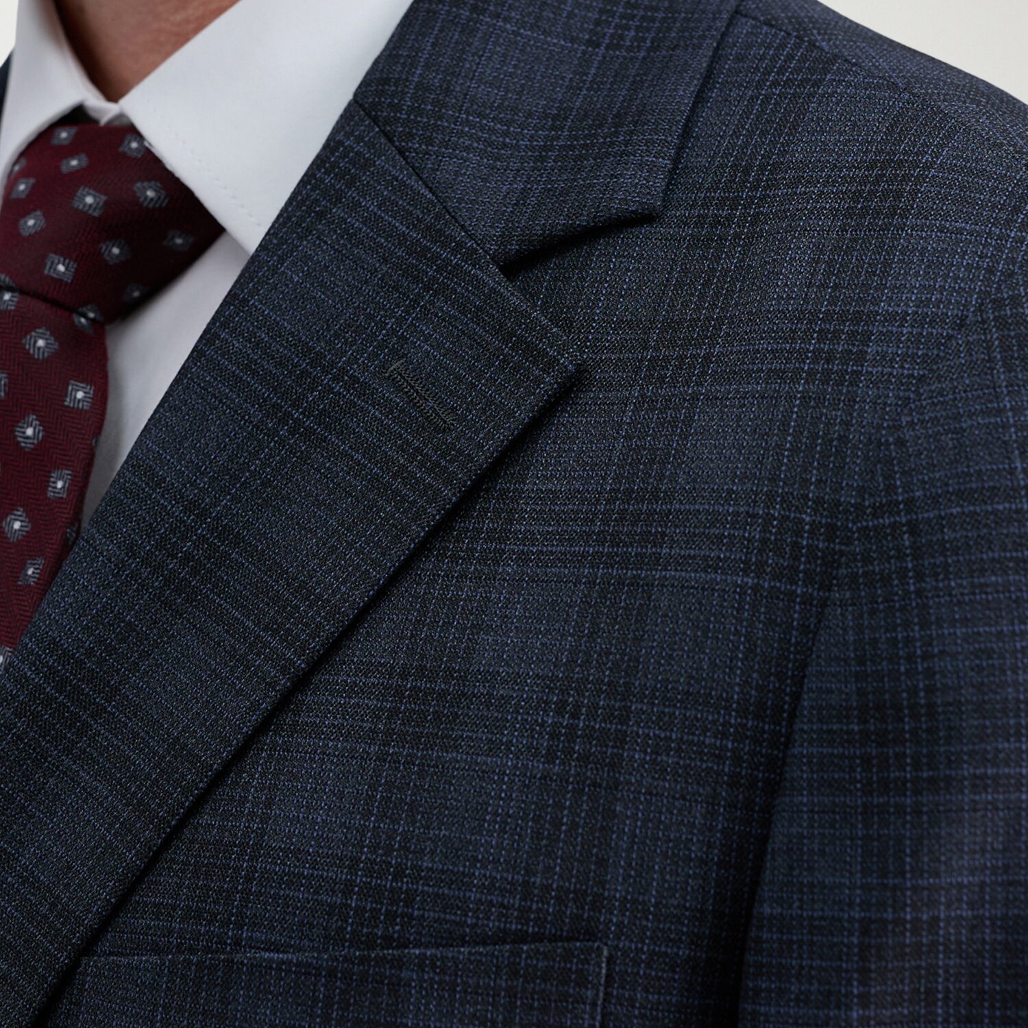 Haggar JMH Premium Stretch Mens Plaid Modern Fit Sport Coat