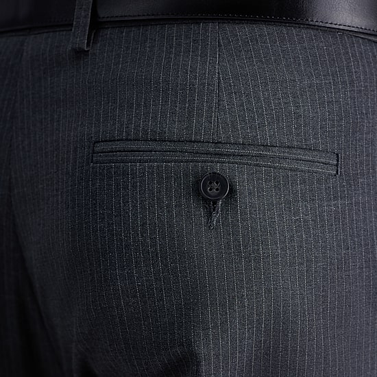 Haggar Premium Comfort Pinstripe Mens Classic Fit Flat Front Pant
