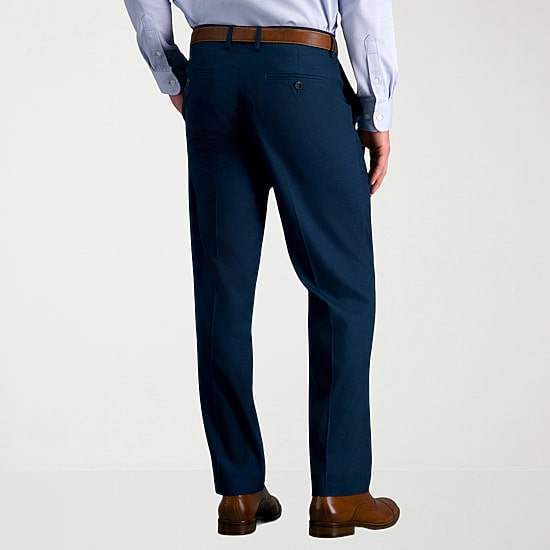 Haggar JMH Tailored Mens Stretch Fabric Modern Fit Flat Front Suit Pant