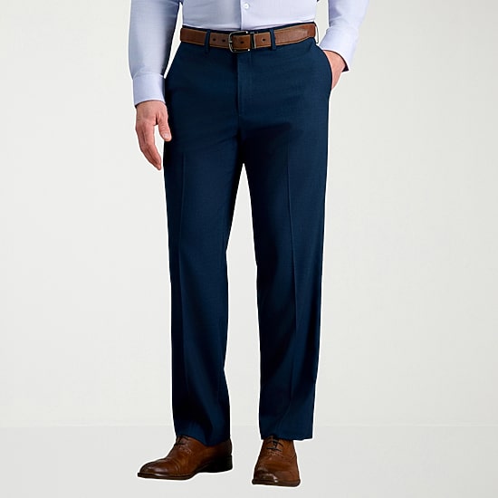 Haggar JMH Tailored Mens Stretch Fabric Modern Fit Flat Front Suit Pant