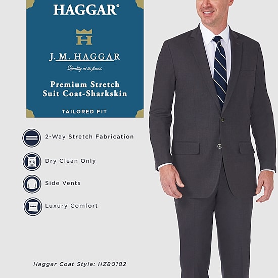Haggar JMH Premium Mens Stretch Fabric Classic Fit Suit Jacket