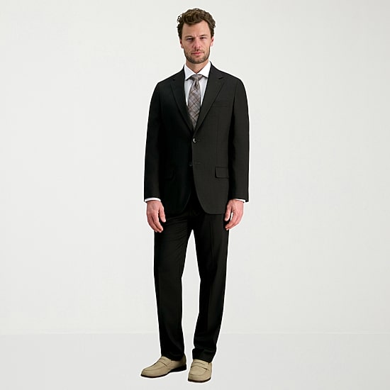 Haggar JMH Tailored Windowpane Mens Stretch Fabric Modern Fit Suit Jacket