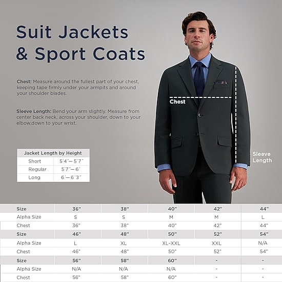 Haggar JMH Tailored Windowpane Mens Stretch Fabric Modern Fit Suit Jacket