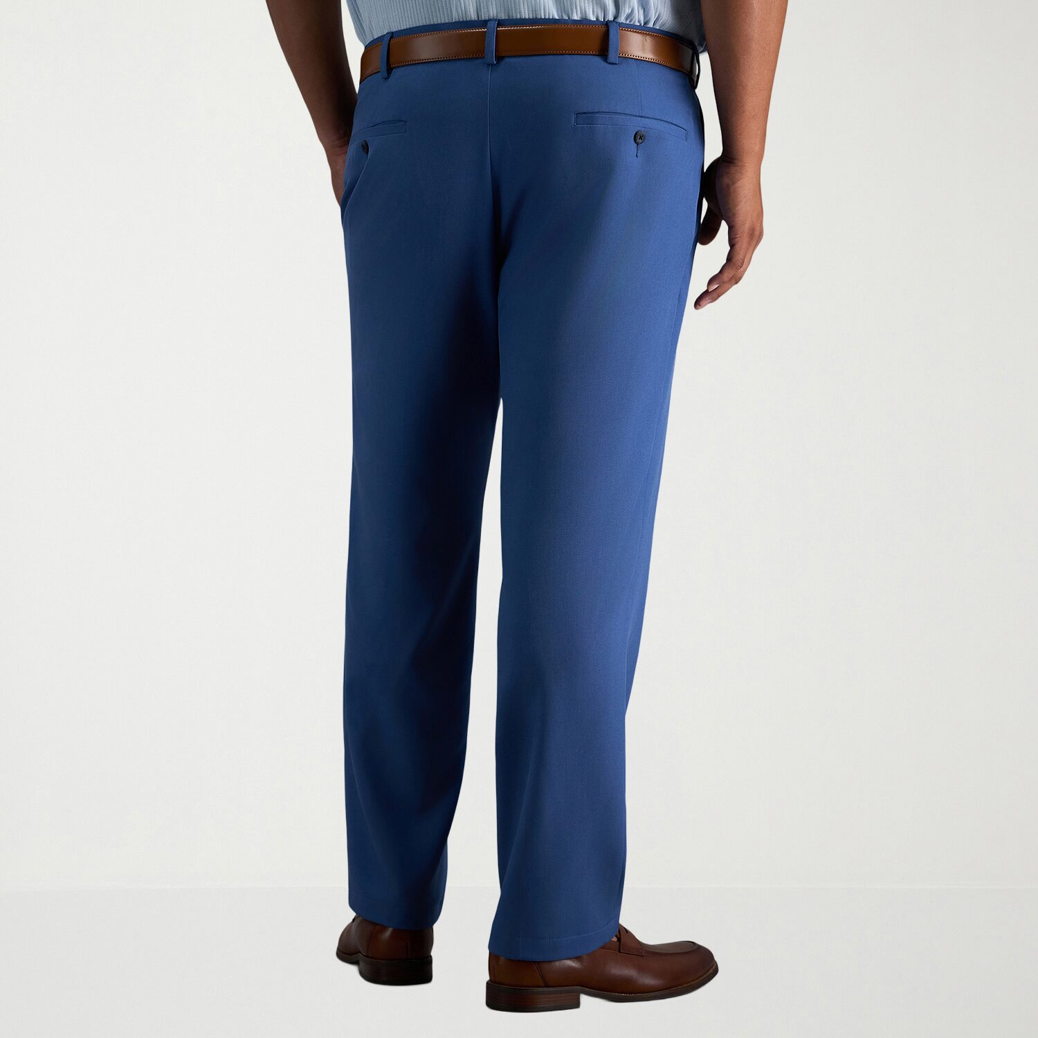 Haggar Cool Right Performance Flex Mens Straight Fit Big and Tall Flat Front Pant