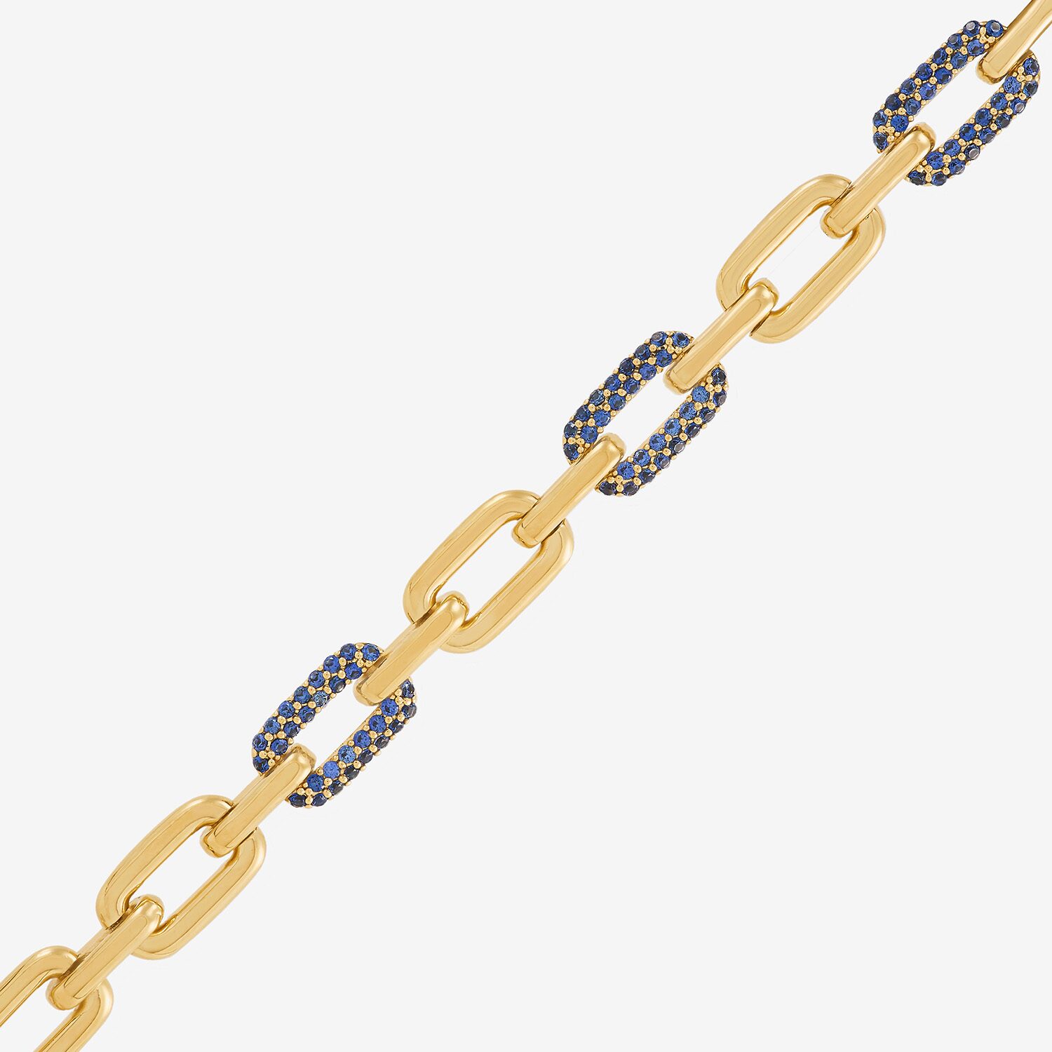 Limited Quantities! Womens 24K Gold Over Silver 6 1/2 Inch Hollow Link Chain Bracelet