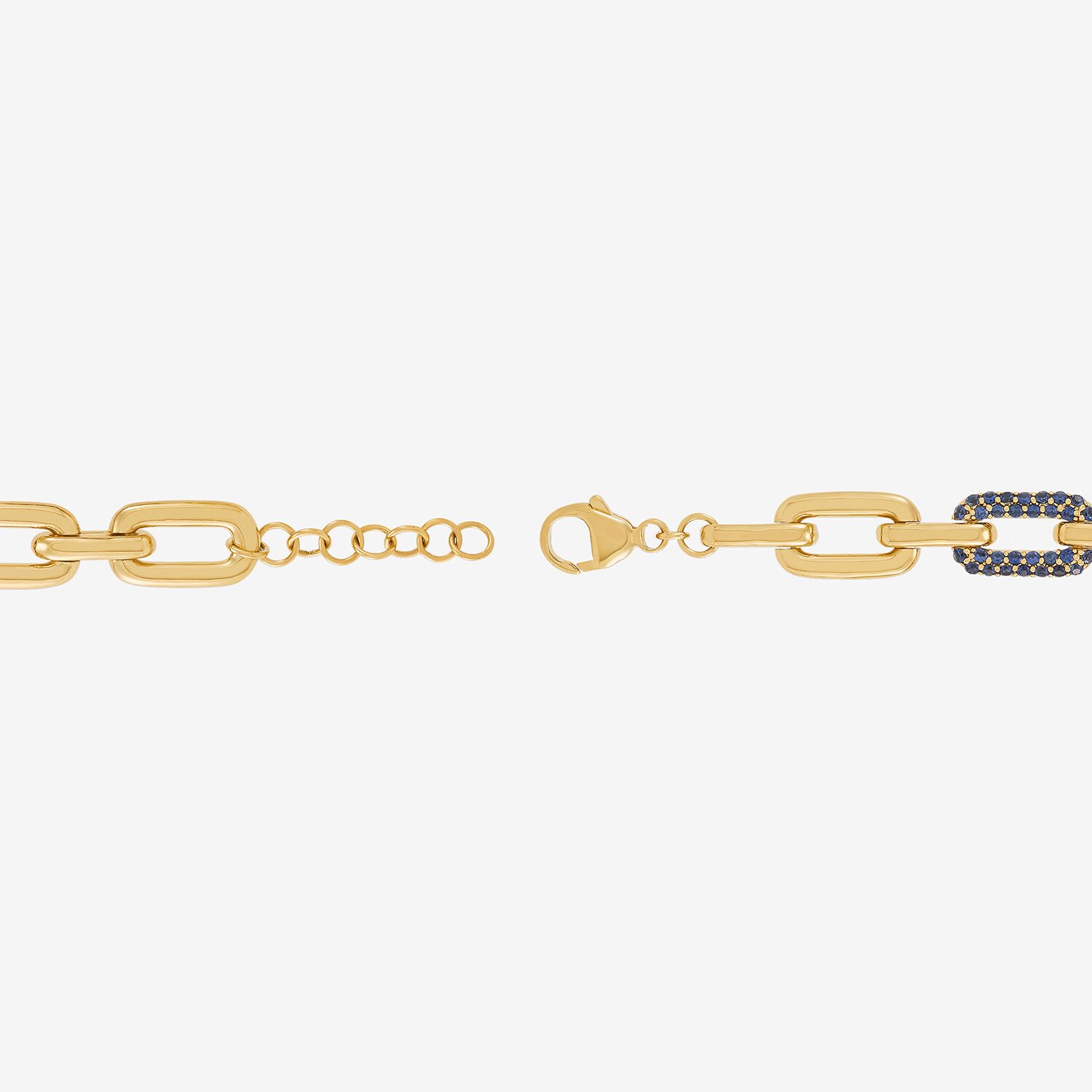 Limited Quantities! Womens 24K Gold Over Silver 6 1/2 Inch Hollow Link Chain Bracelet