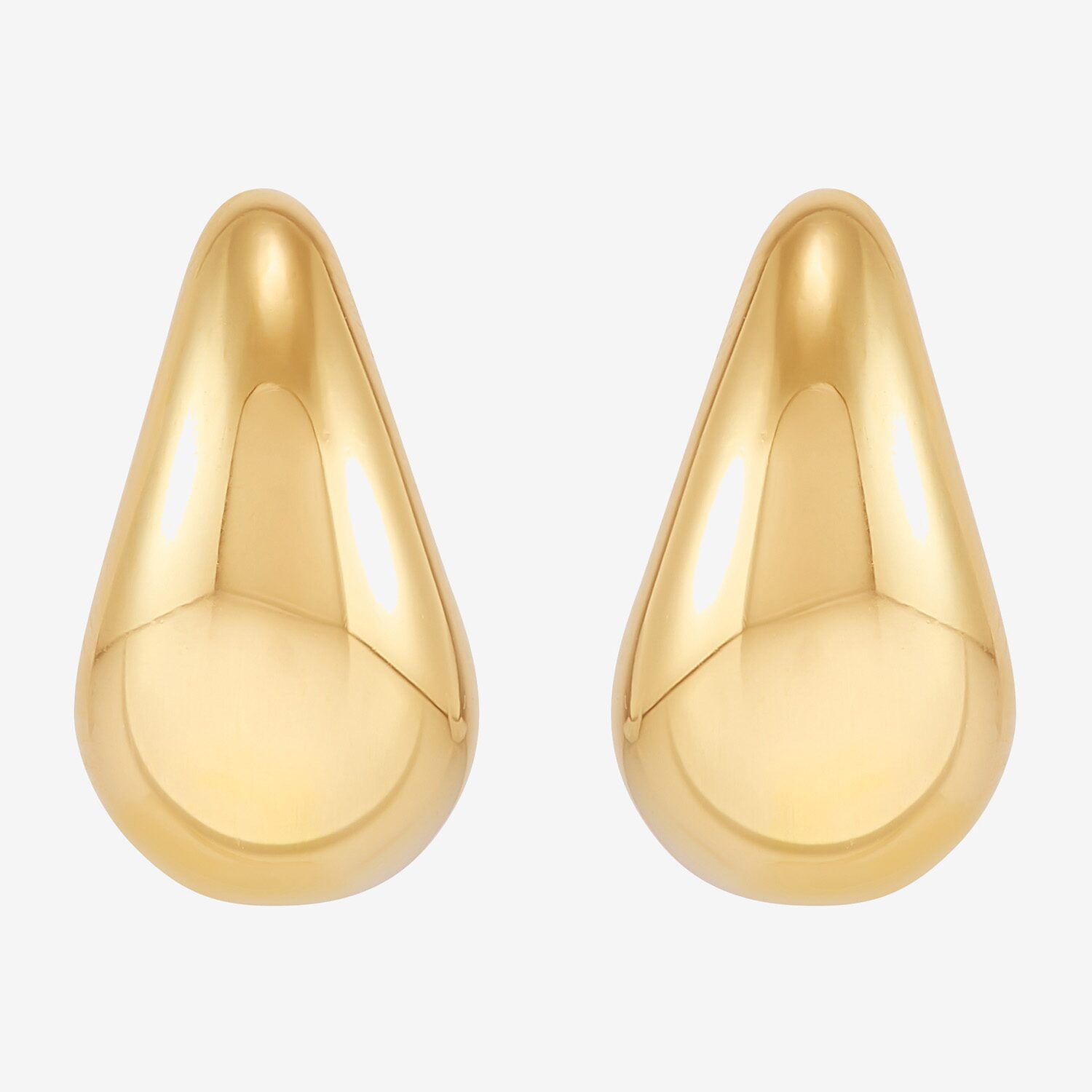 Limited Quantities! Womens 14K Gold Over Silver 13.2mm Hoop Earrings