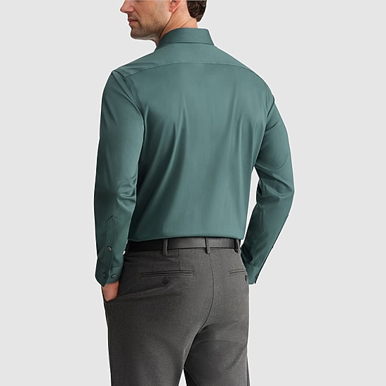 Van Heusen Ultra Flex Mens Regular Fit Wrinkle Free Long Sleeve Dress Shirt