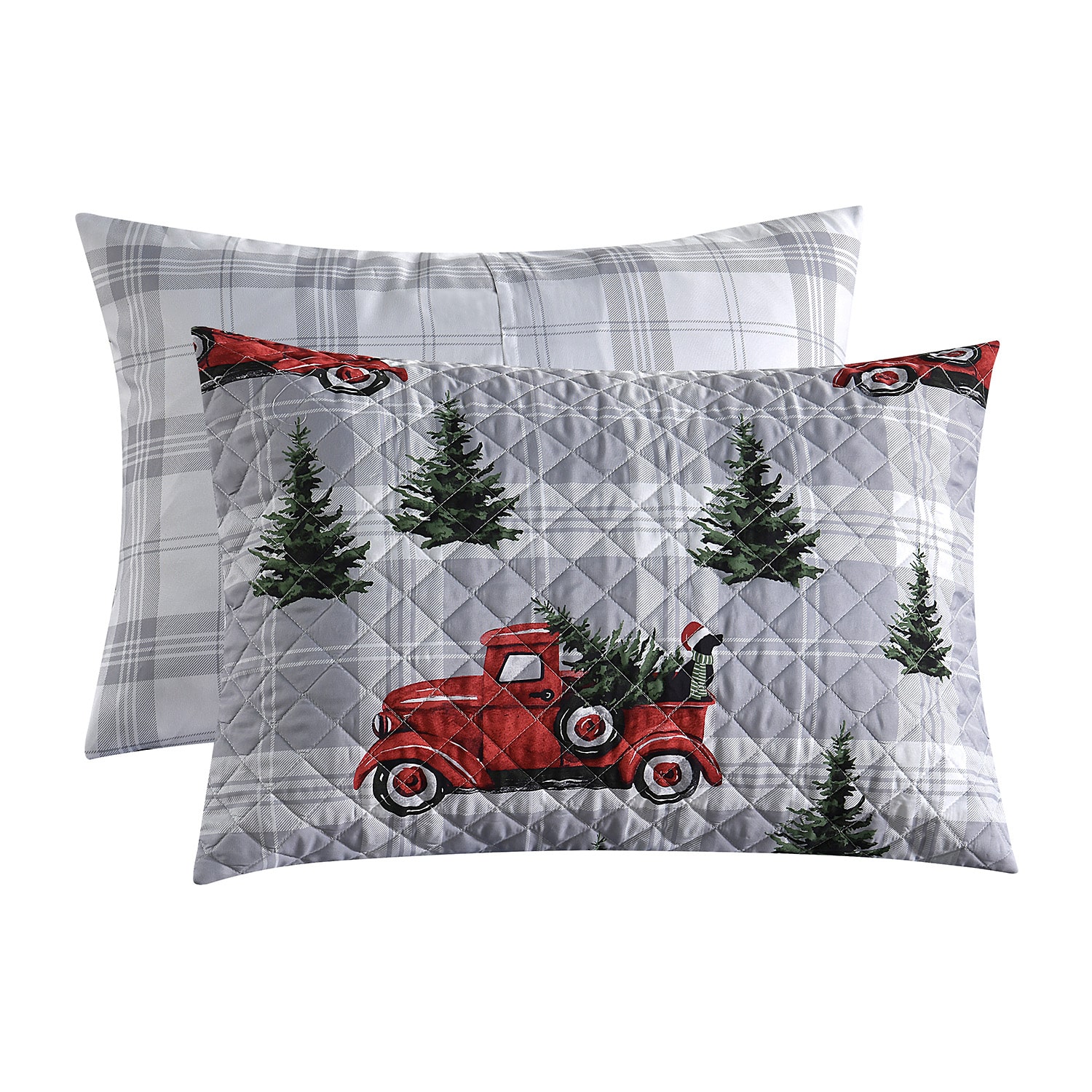 Hudson & Main Truck Plaid 3-pc. Easy Care Quilt Set