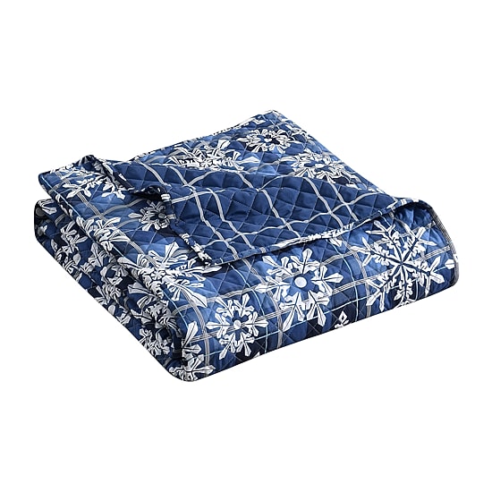 Hudson & Main Snowflake Plaid 3-pc. Easy Care Quilt Set
