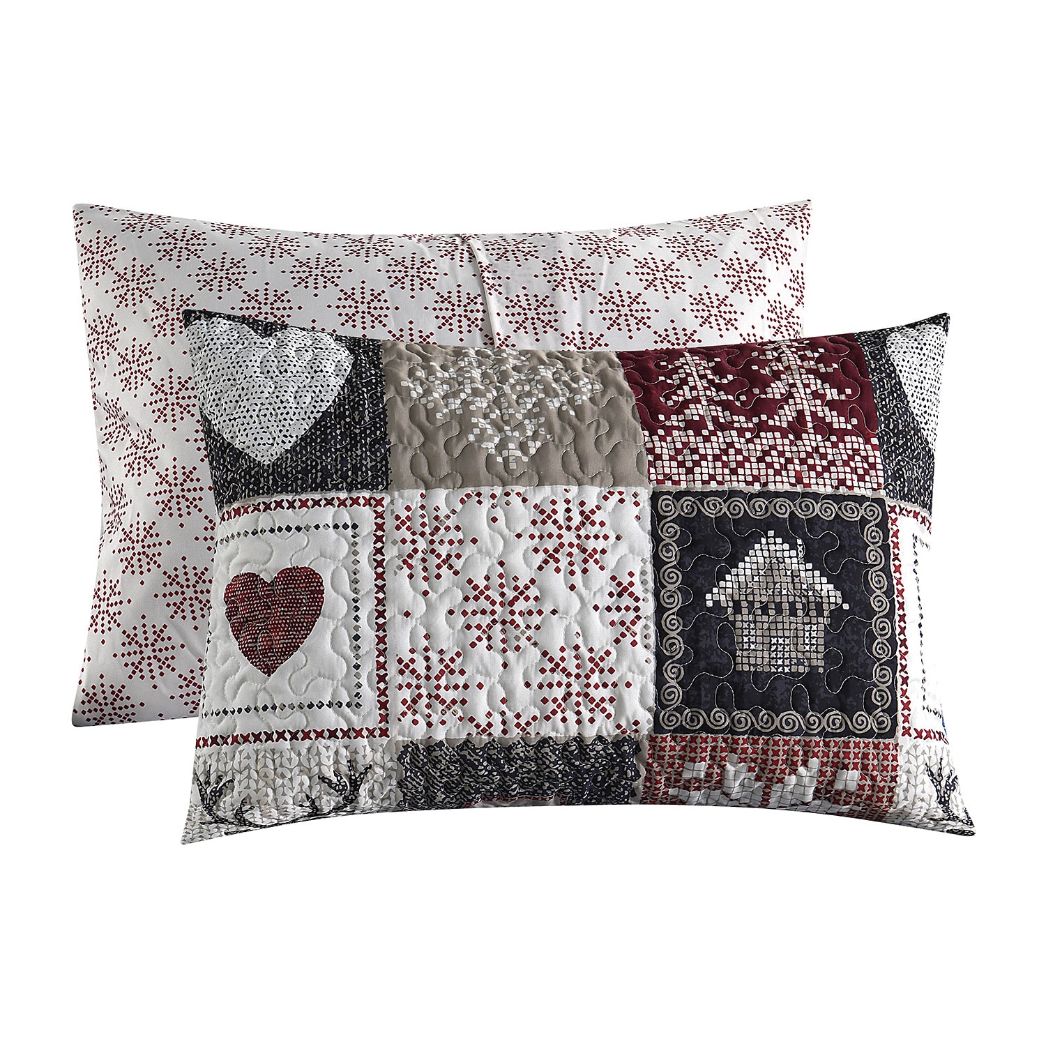 Hudson & Main Christmas Patchwork 3-pc. Easy Care Quilt Set