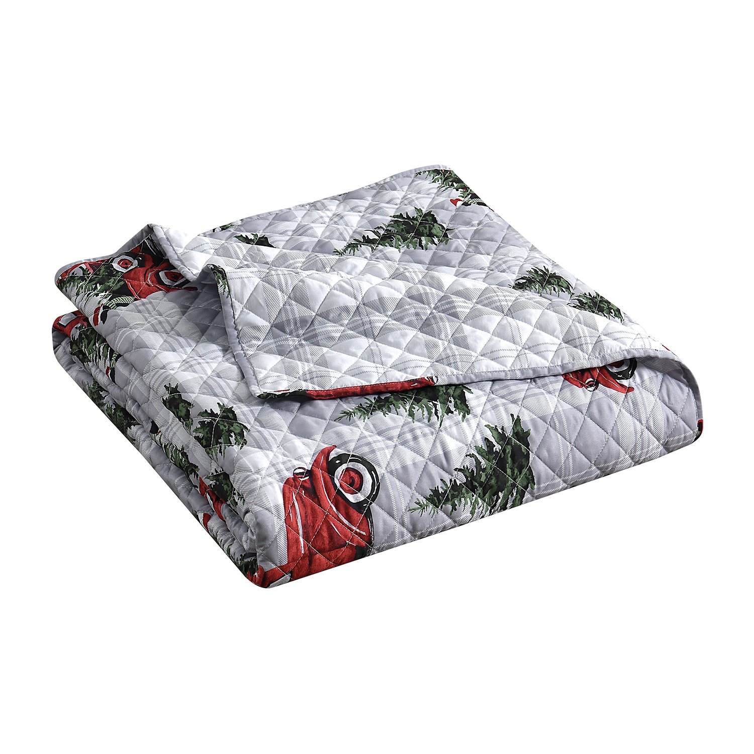 Hudson & Main Truck Plaid 3-pc. Easy Care Quilt Set