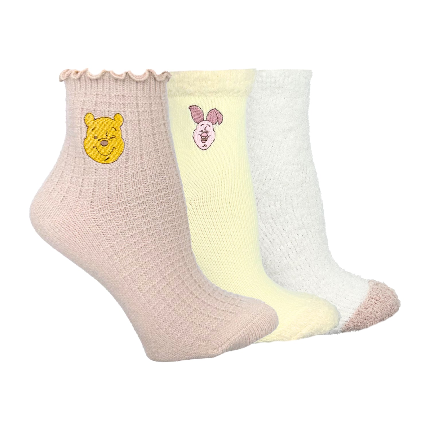 Womens Multi-Pack 3 Pair Winnie The Pooh Low Cut Socks