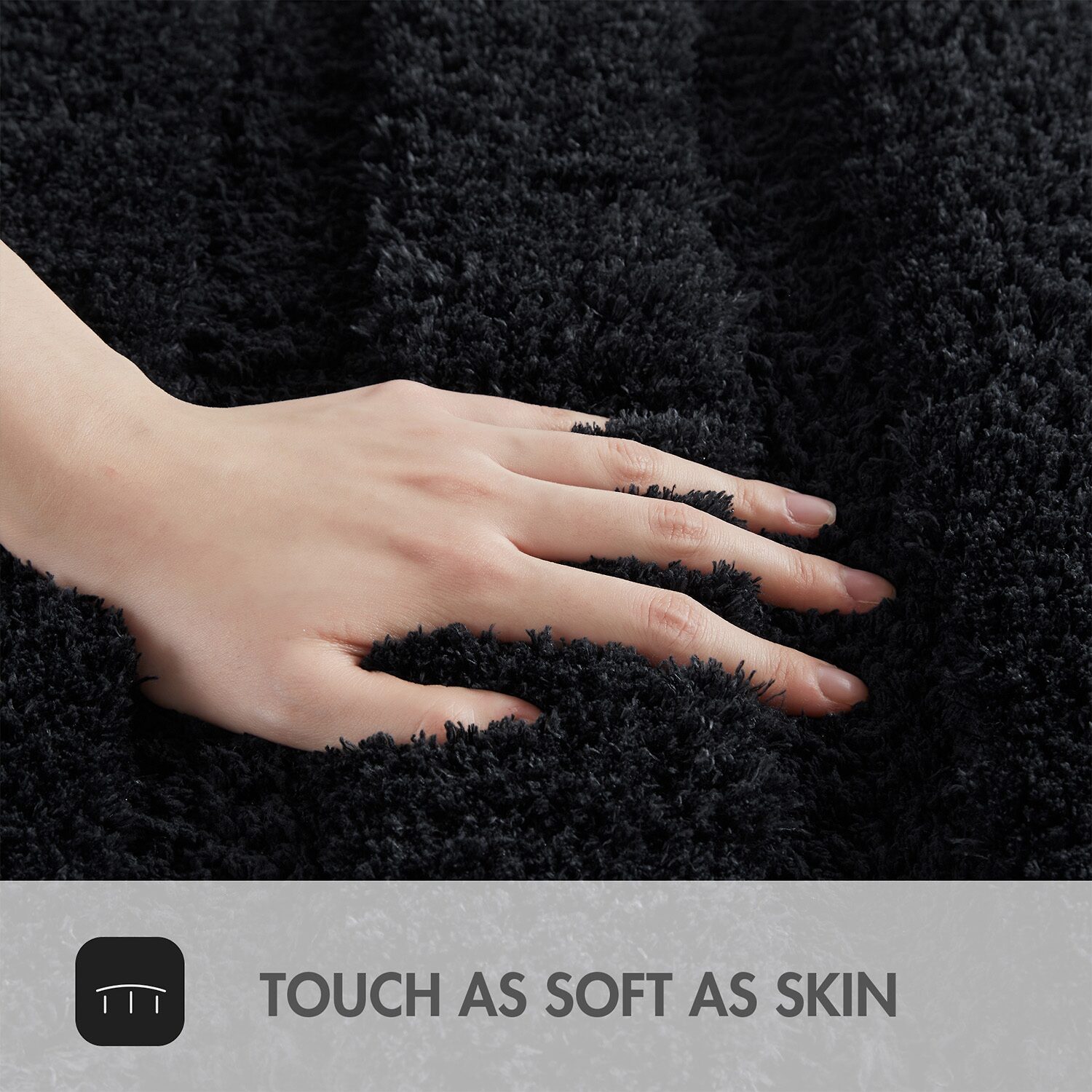 Madison Park Tufted Pearl Channel Soft Solid Bath Rug