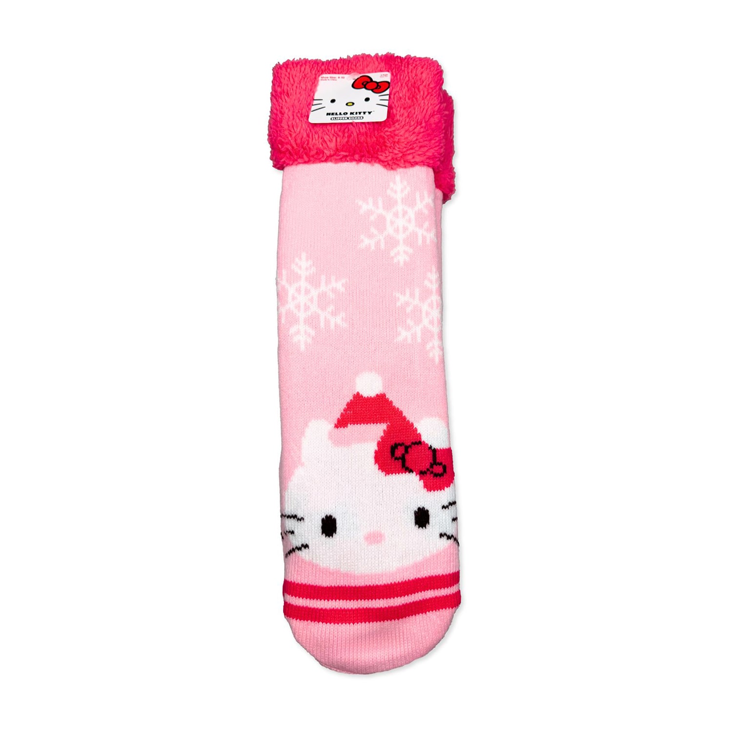 Womens 1 Pair Hello Kitty Slipper Socks