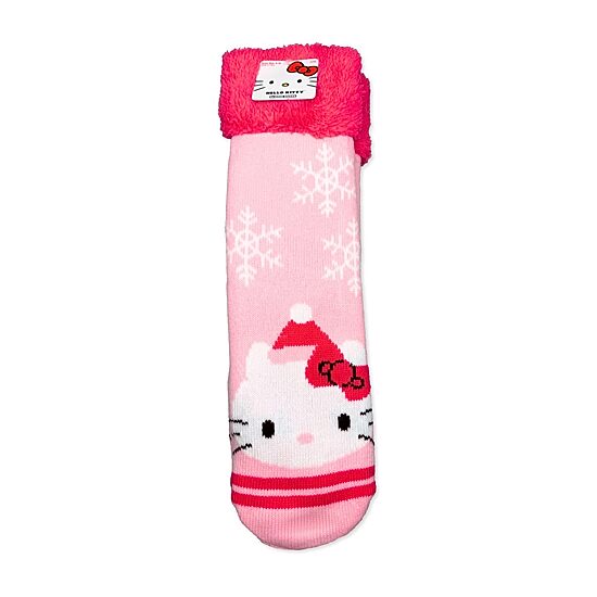 Womens 1 Pair Hello Kitty Slipper Socks