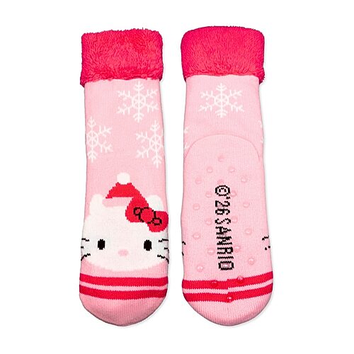 Licensed Properties Womens Multi-pack 1 Pair Hello Kitty Slipper Socks In Pink