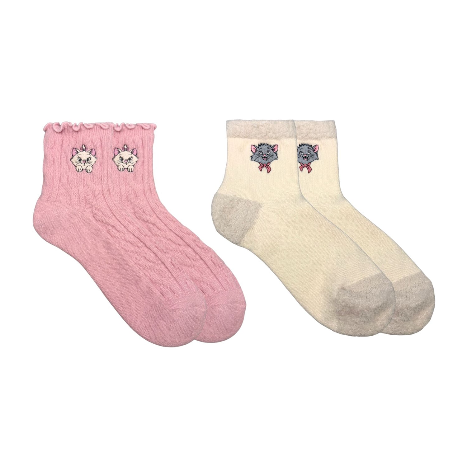 Womens Multi-Pack 3 Pair The Aristocats Low Cut Socks