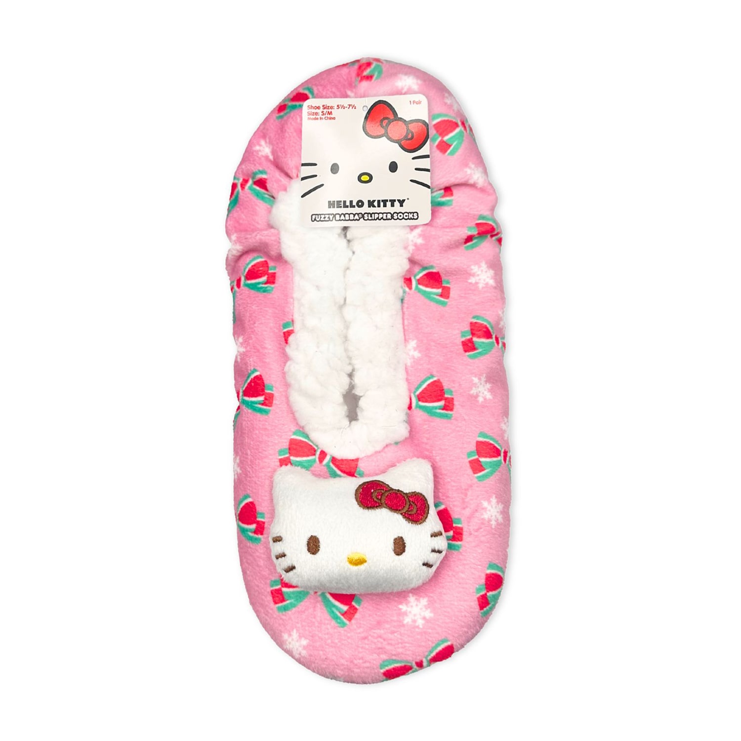Womens Multi-Pack 1 Pair Hello Kitty Slipper Socks