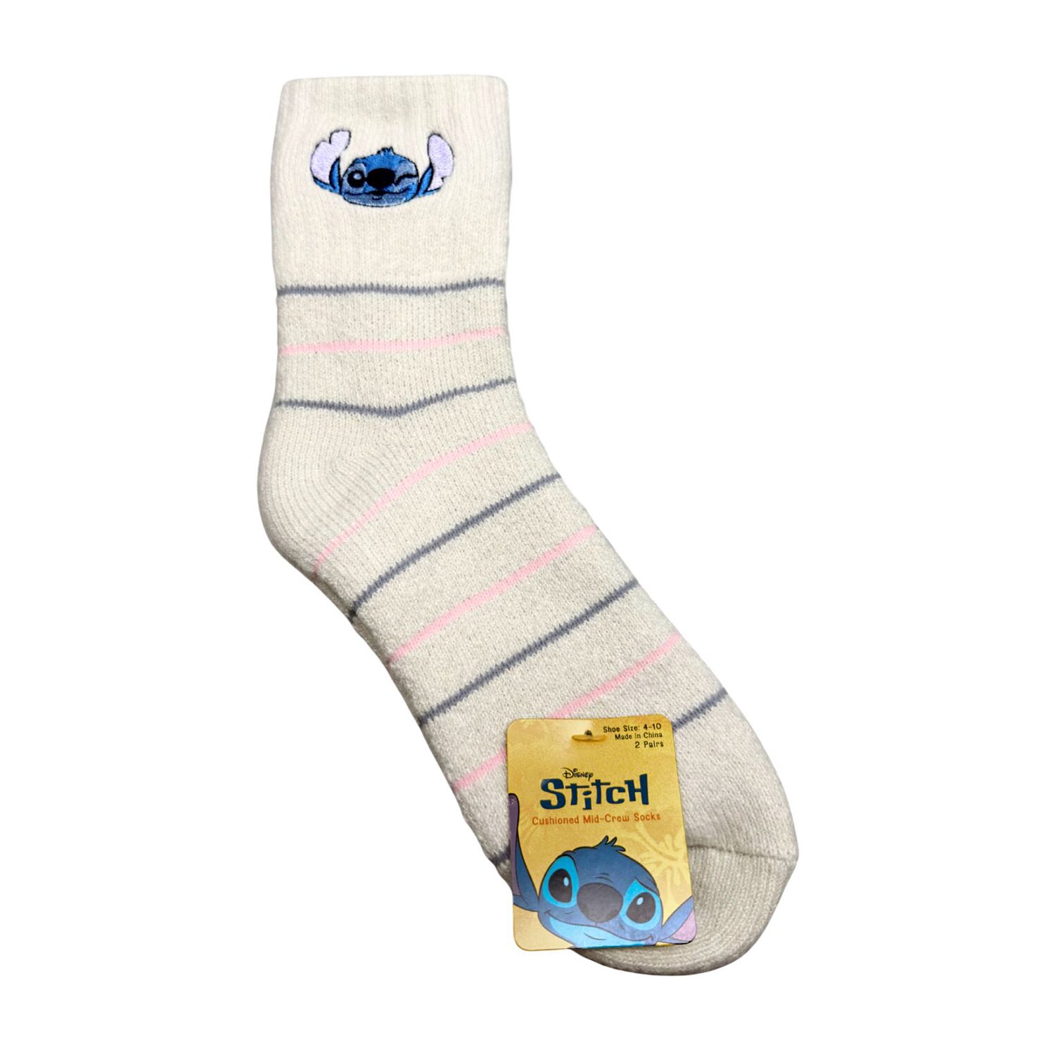 Womens 2 Pair Crew Socks