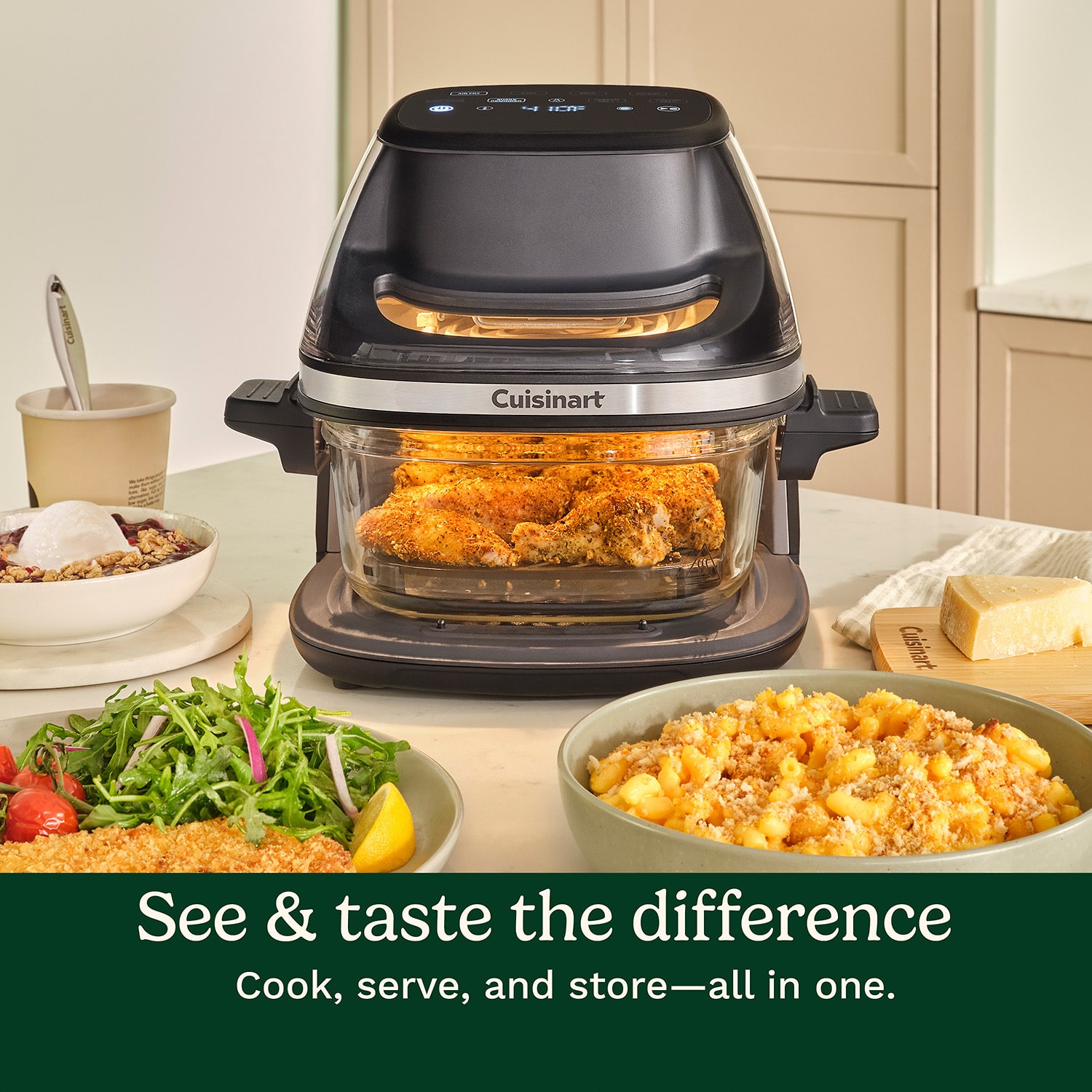 Cuisinart Clearview Glass Basket 4 Qt Air Fryer
