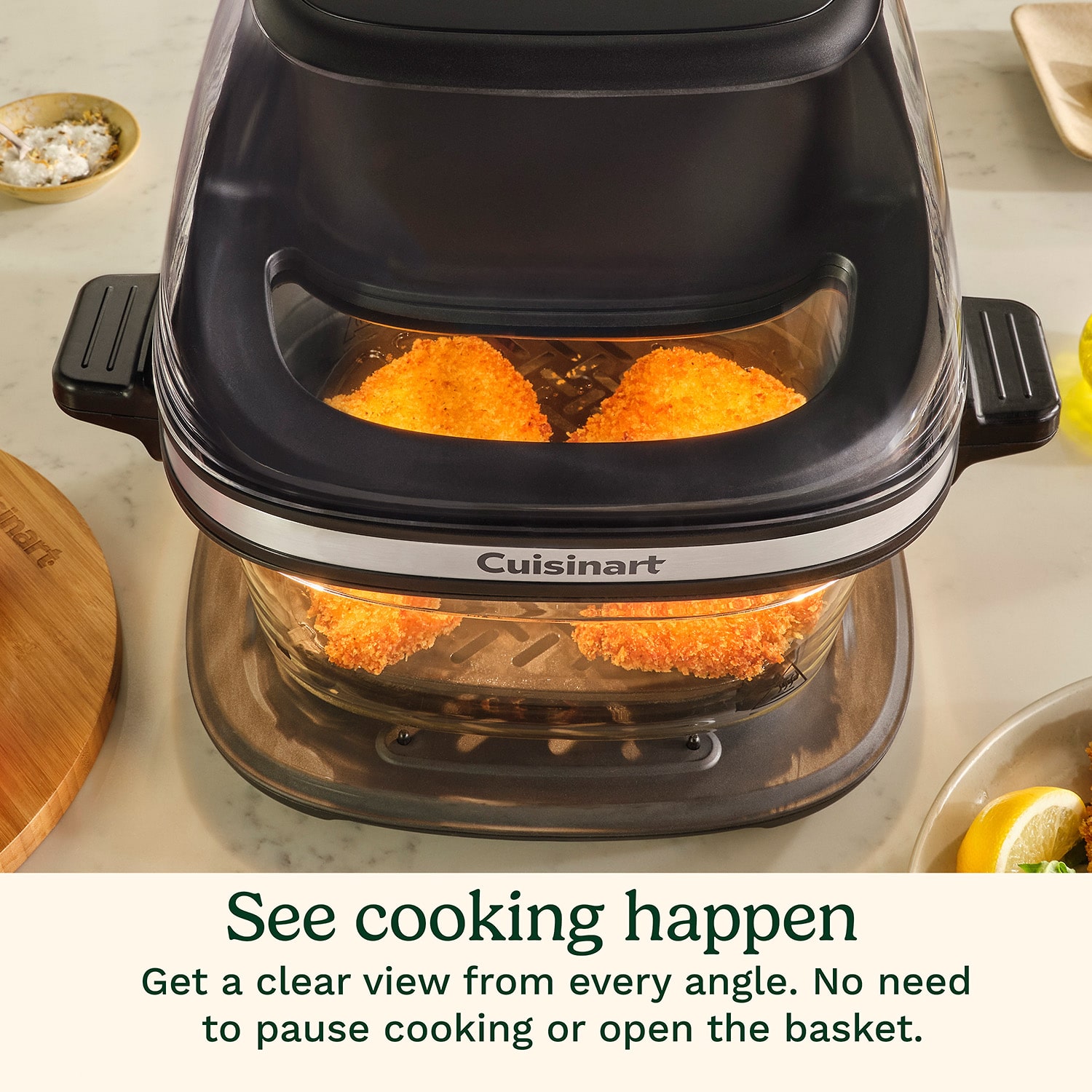 Cuisinart Clearview Glass Basket 4 Qt Air Fryer