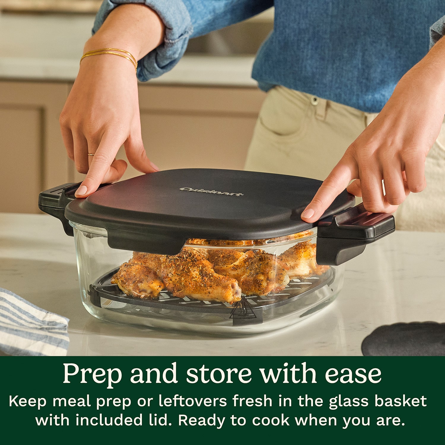 Cuisinart Clearview Glass Basket 4 Qt Air Fryer