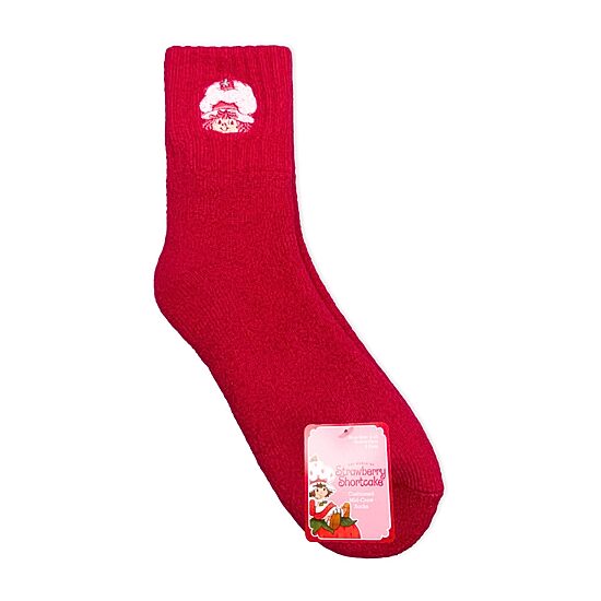 Womens 2 Pair Strawberry Shortcake Crew Socks
