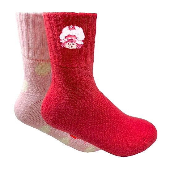 Womens 2 Pair Strawberry Shortcake Crew Socks