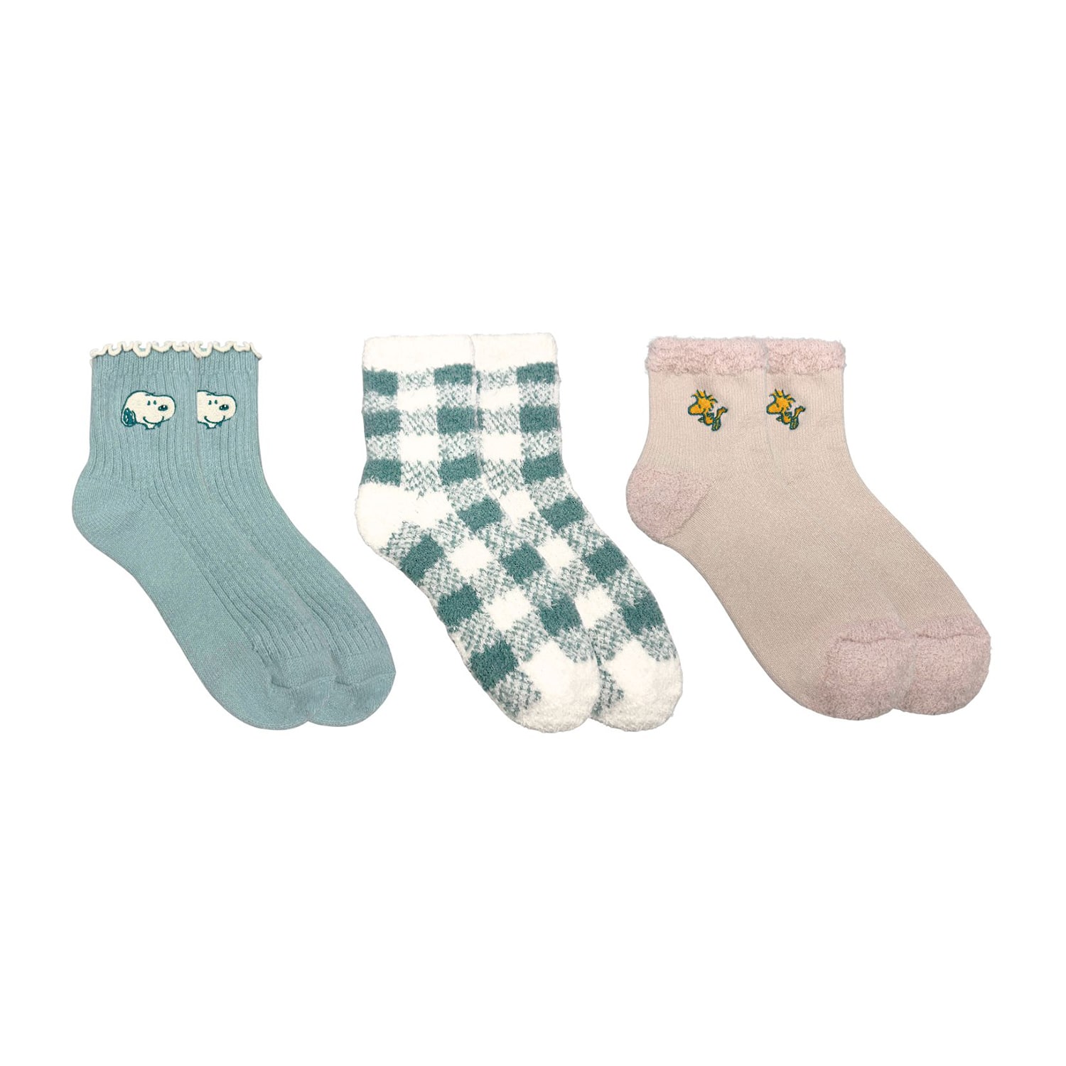 Womens Multi-Pack 3 Pair Peanuts Low Cut Socks