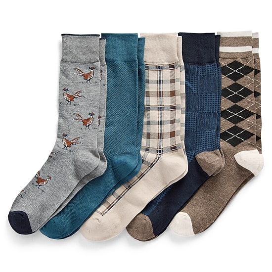 Stafford Mens 5-pc. Crew Socks