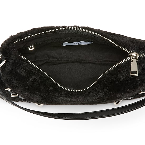 Collection Xiix Jingle Ball Faux Fur Buckle Shoulder Bag