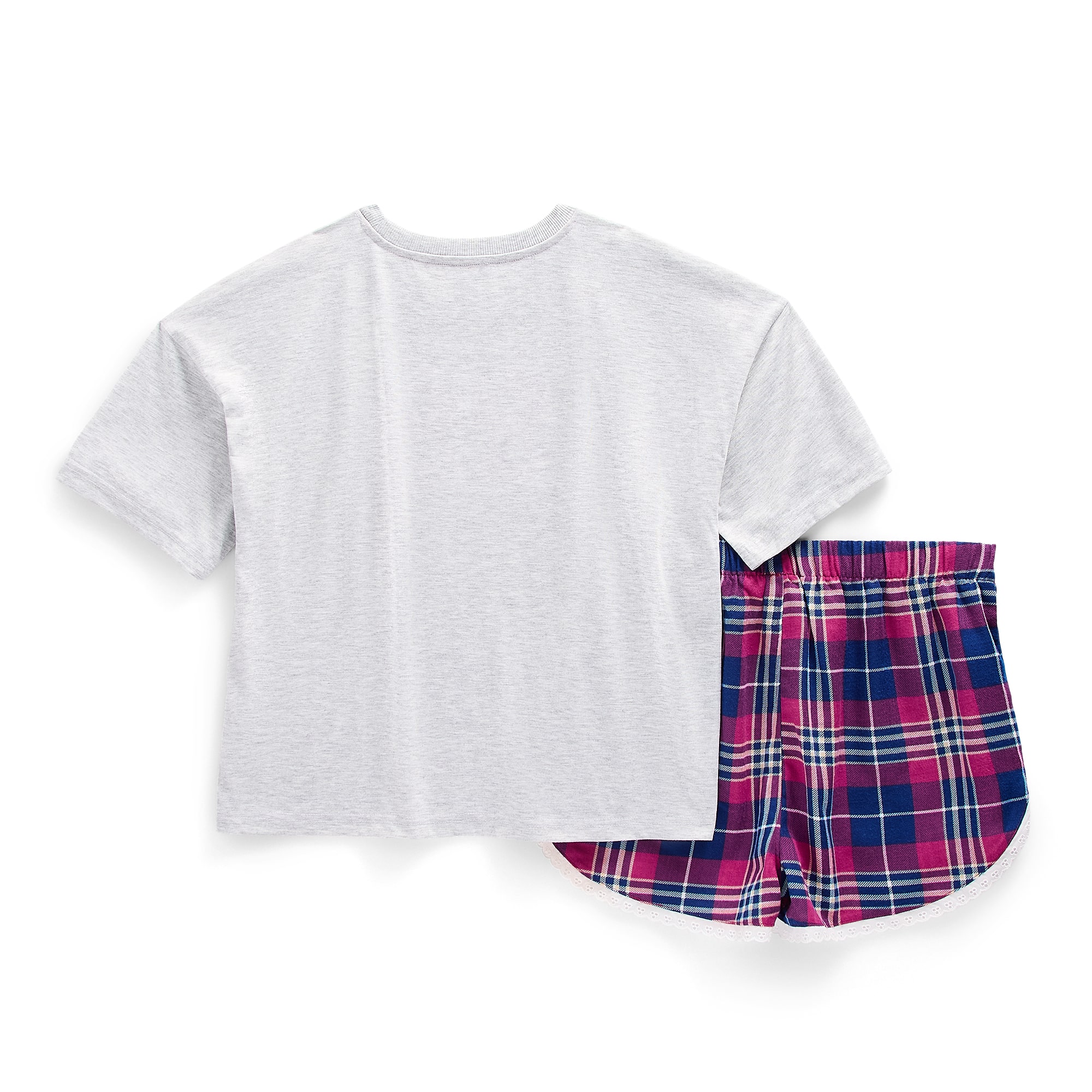 Dream Big Peace Out Girls Crew Neck Short Sleeve 2-pc. Pajama Set