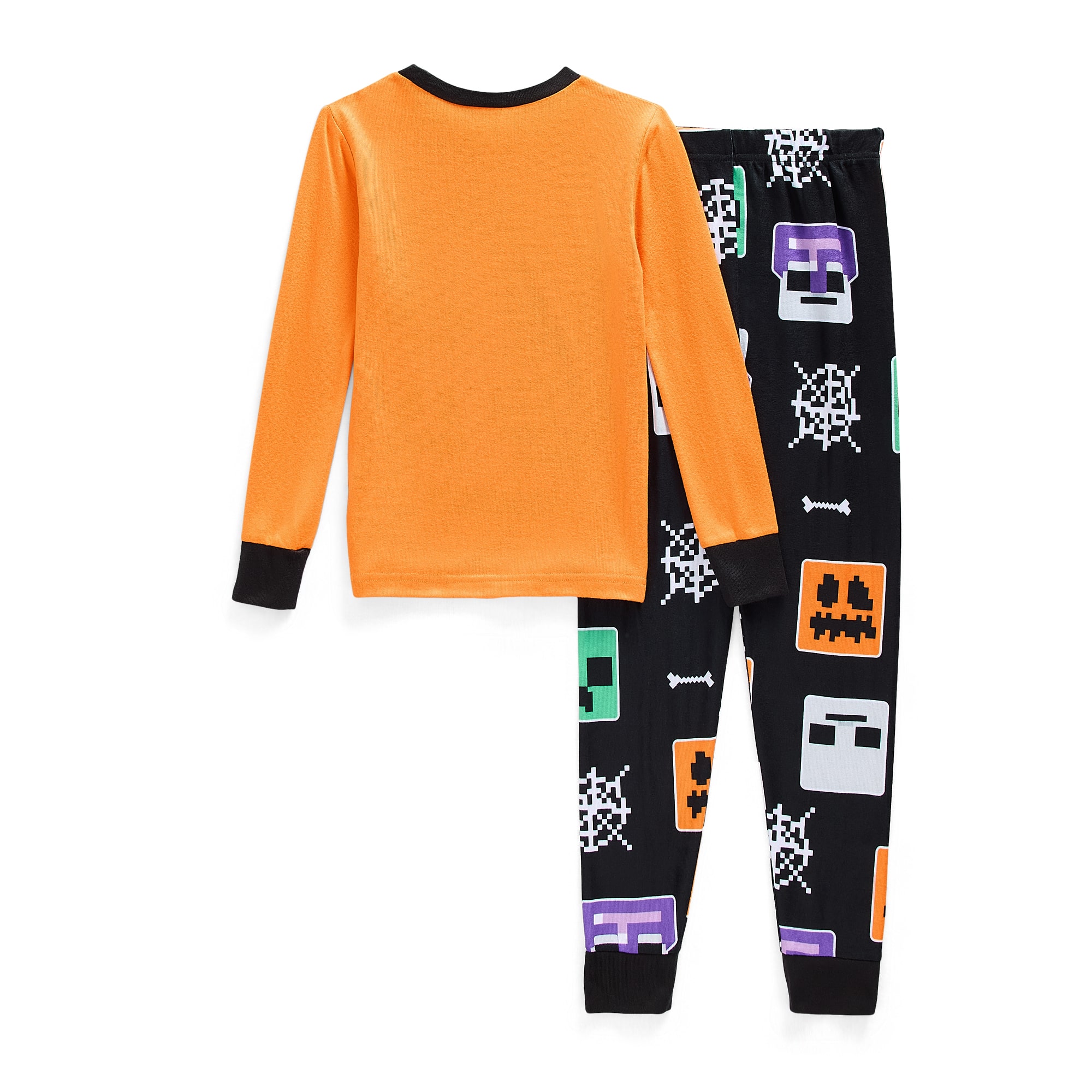 Minecraft Little & Big Kid Boys Halloween Crew Neck Long Sleeve 2-pc. Pajama Set