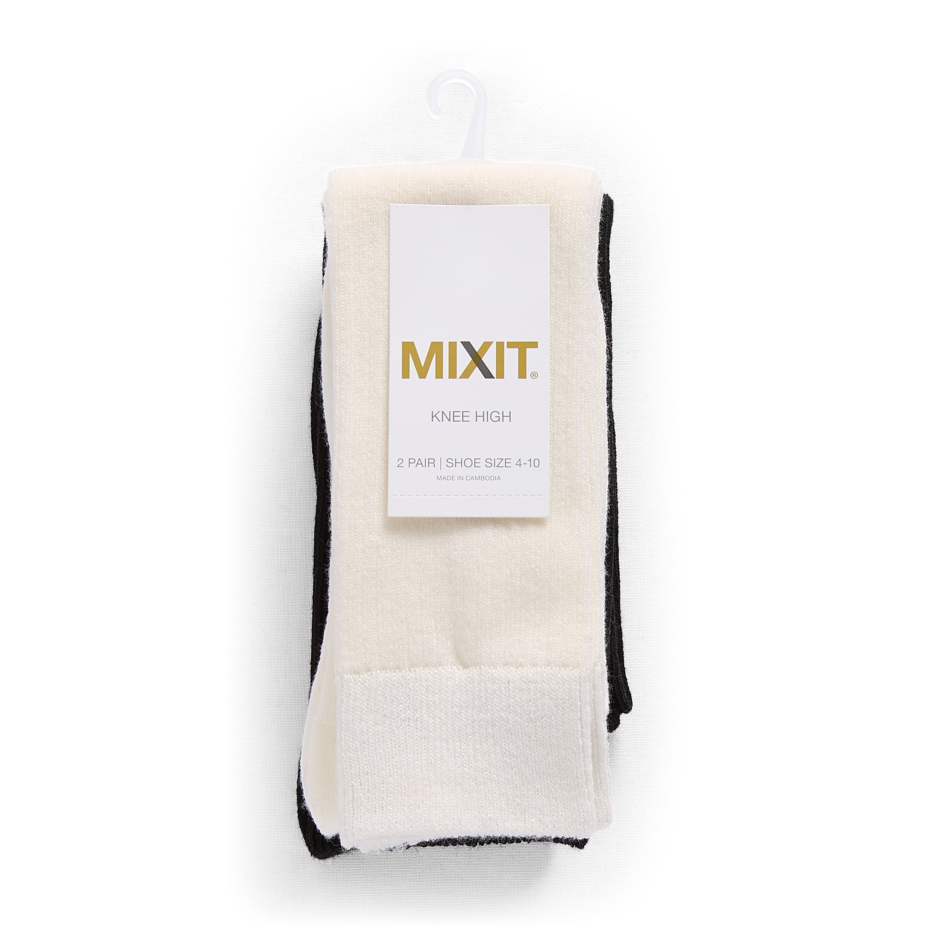 Mixit Womens 2 Pair Knee High Socks