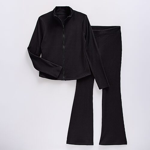 Xersion Little & Big Kid Girls Fleece 2-pc. Pant Set, X-small (6-6x), Black