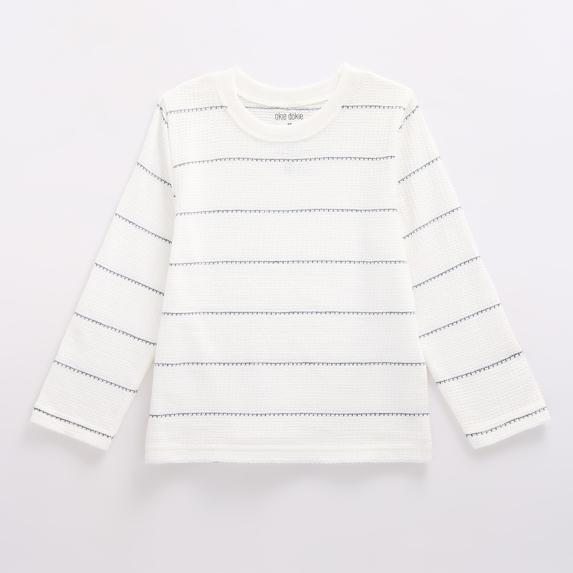 Okie Dokie Toddler & Little Boys Crew Neck Long Sleeve T-Shirt