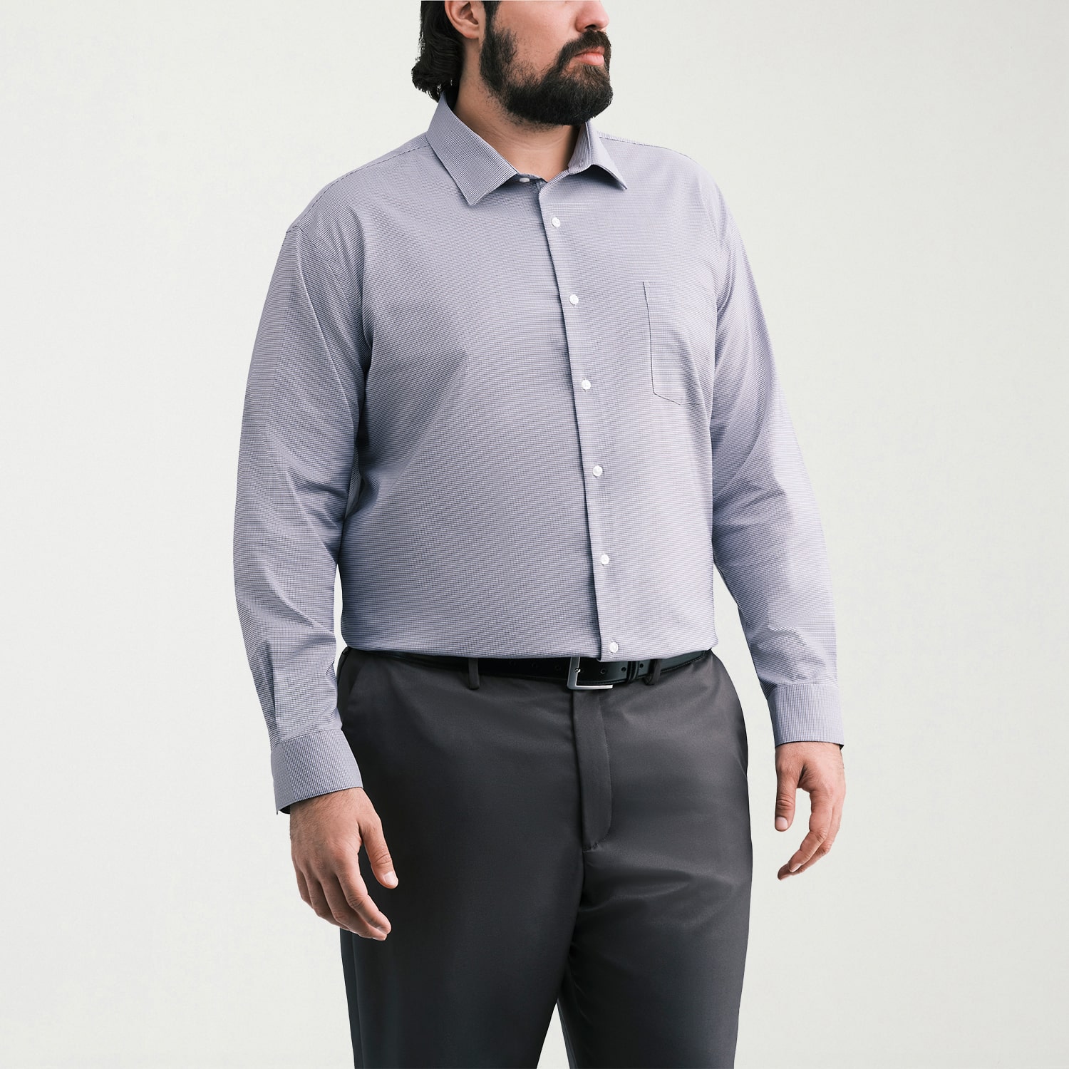 Van Heusen Ultra Flex Big and Tall Mens Regular Fit Wrinkle Free Long Sleeve Dress Shirt