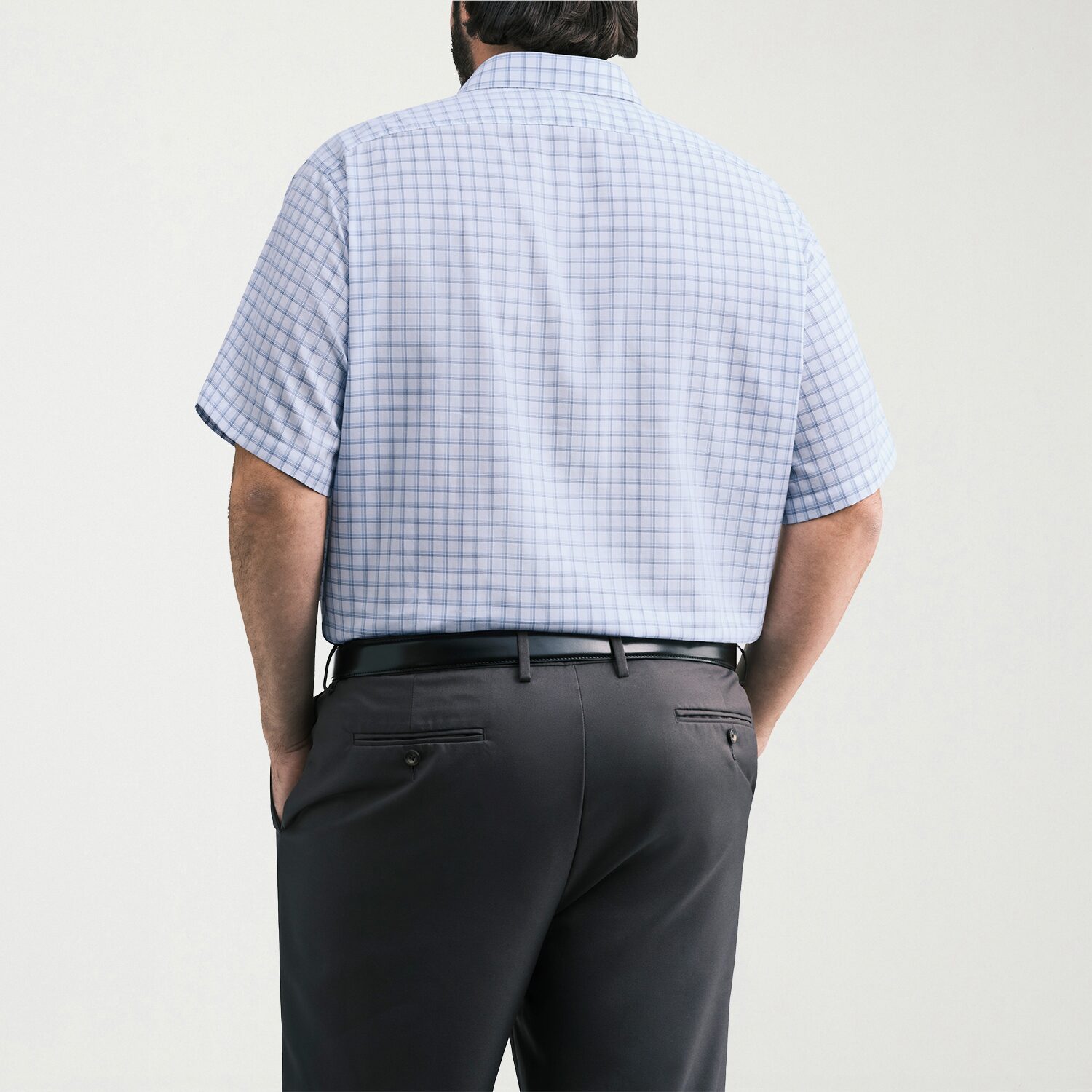 Van Heusen Big and Tall Mens Regular Fit Wrinkle Free Short Sleeve Dress Shirt