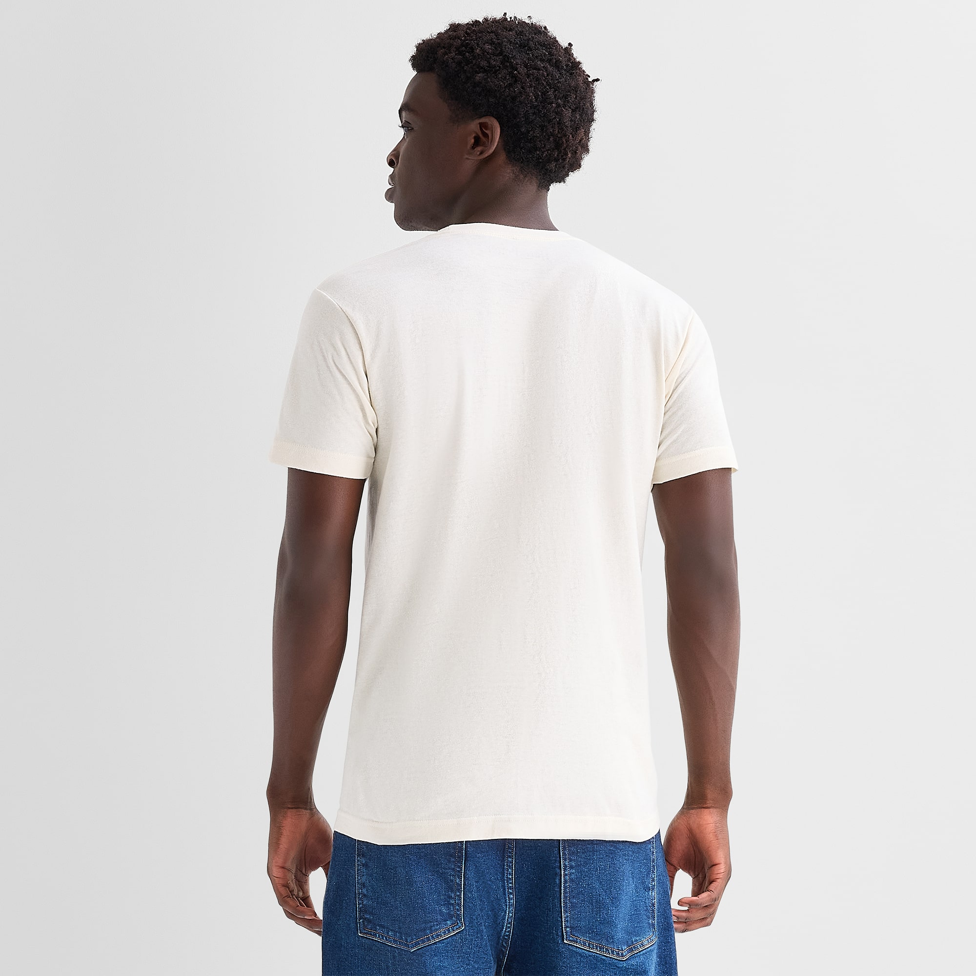 Mens Crew Neck Short Sleeve Regular Fit Graphic T-Shirt