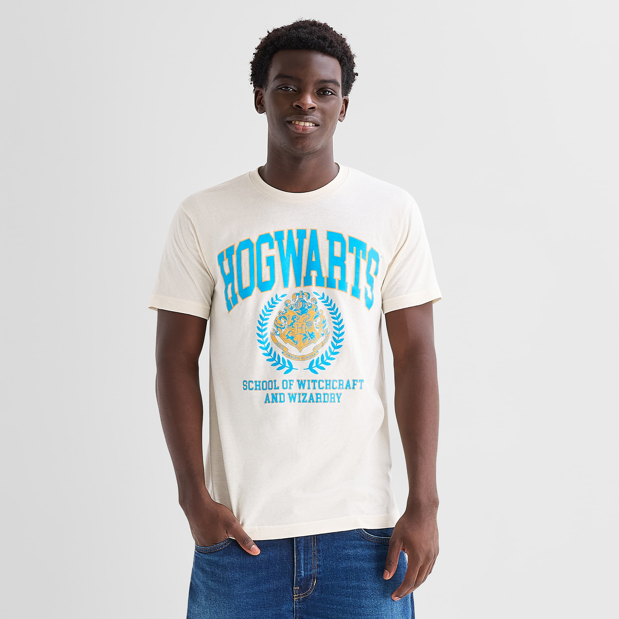 Mens Crew Neck Short Sleeve Regular Fit Graphic T-Shirt