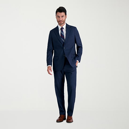 Haggar JMH Tailored Prominent Twill Mens Stretch Fabric Modern Fit Suit Separates