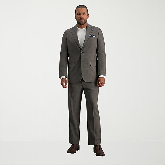 Haggar J.M. Haggar Mens Plaid Stretch Fabric Classic Fit Suit Separates