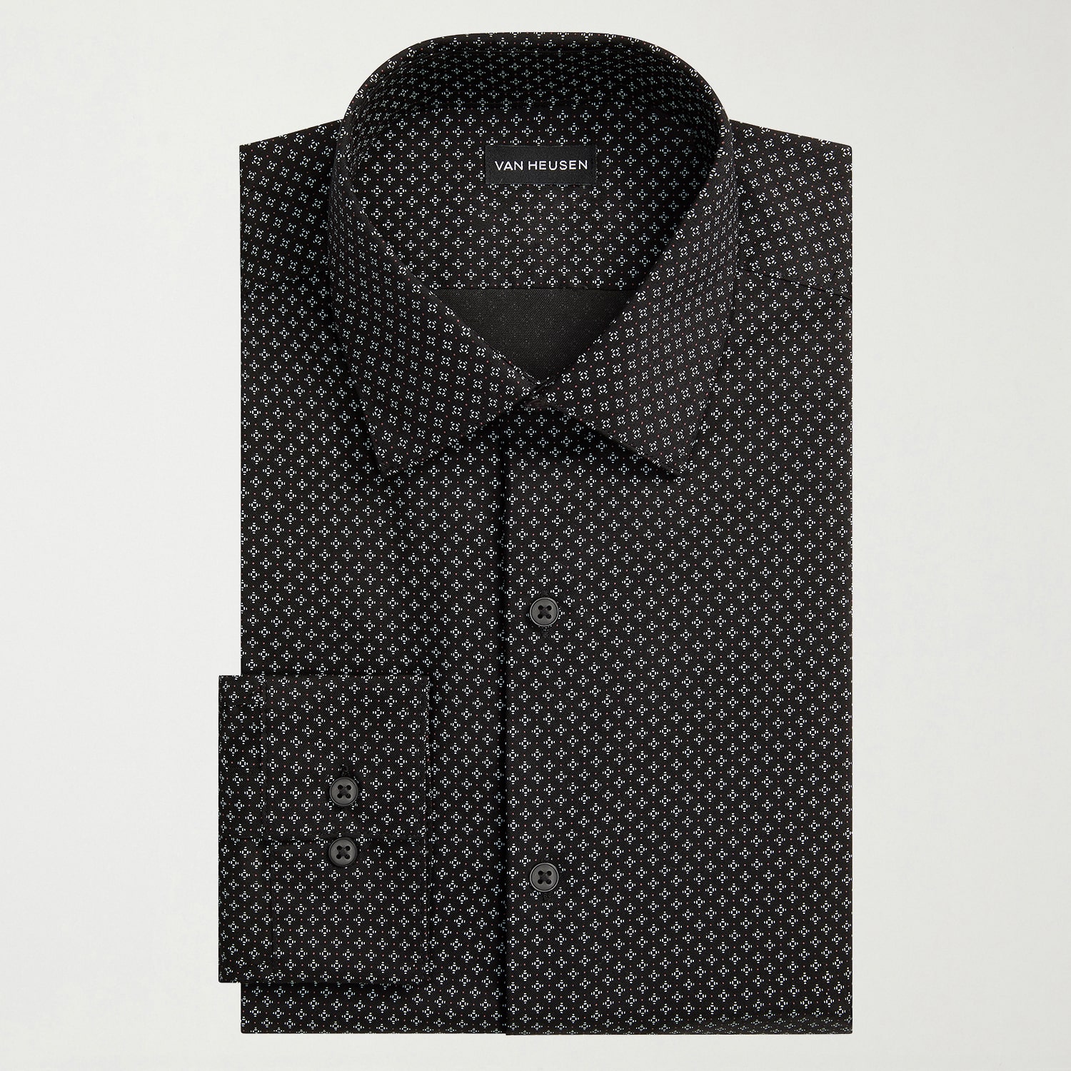 Van Heusen Ultra Flex Mens Regular Fit Wrinkle Free Long Sleeve Dress Shirt